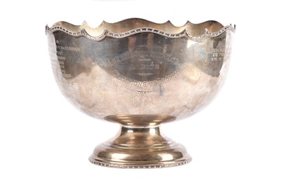 Lot 13 - A George V silver presentation rose bowl