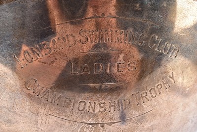 Lot 13 - A George V silver presentation rose bowl