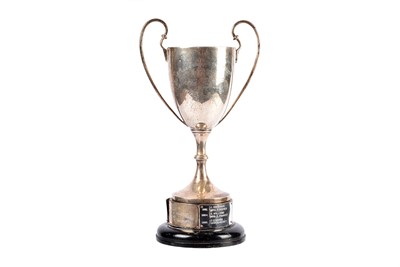 Lot 16 - A George V silver presentation twin handled trophy cup