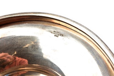 Lot 18 - A George V silver twin handled presentation rose bowl
