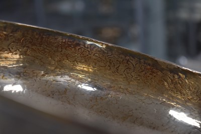 Lot 22 - A George V arts and crafts silver footed rose bowl