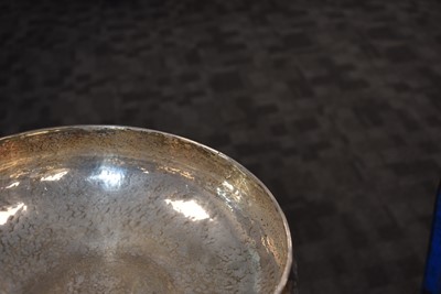 Lot 22 - A George V arts and crafts silver footed rose bowl