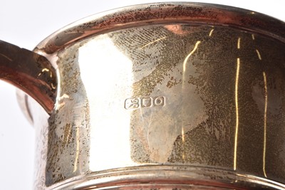 Lot 24 - A George VI twin handled silver presentation cup