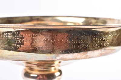 Lot 25 - A George V silver presentation rose bowl