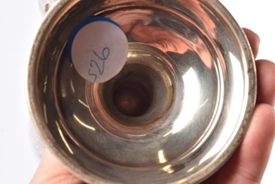 Lot 26 - A George VI twin handled silver presentation cup