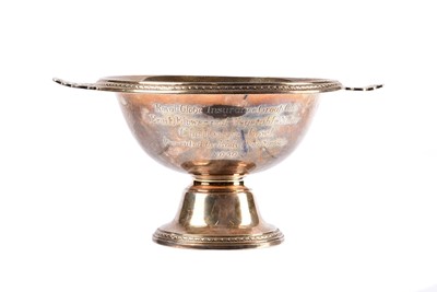 Lot 29 - An Elizabeth II silver twin handled presentation rose bowl