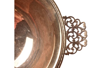 Lot 29 - An Elizabeth II silver twin handled presentation rose bowl