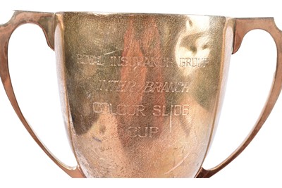 Lot 30 - An Elizabeth II presentation twin handled silver trophy