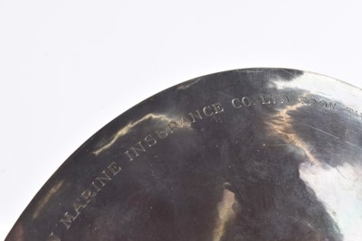 Lot 33 - A contemporary continental white metal presentation dish