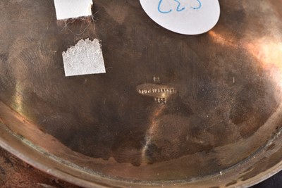 Lot 33 - A contemporary continental white metal presentation dish