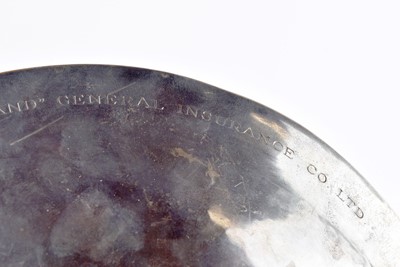 Lot 33 - A contemporary continental white metal presentation dish