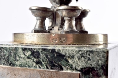 Lot 37 - A Spanish white metal presentation tribute