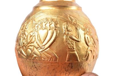 Lot 40 - An Ilias Lalaounis silver gilt amphora vase on a tripod base