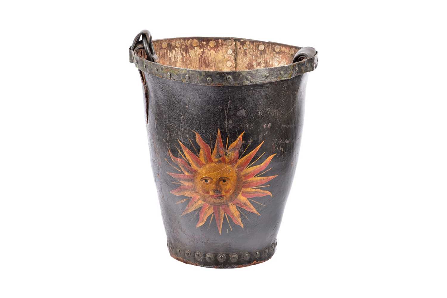 Lot 57 - A 19th Century leather Sun Fire Office fire bucket