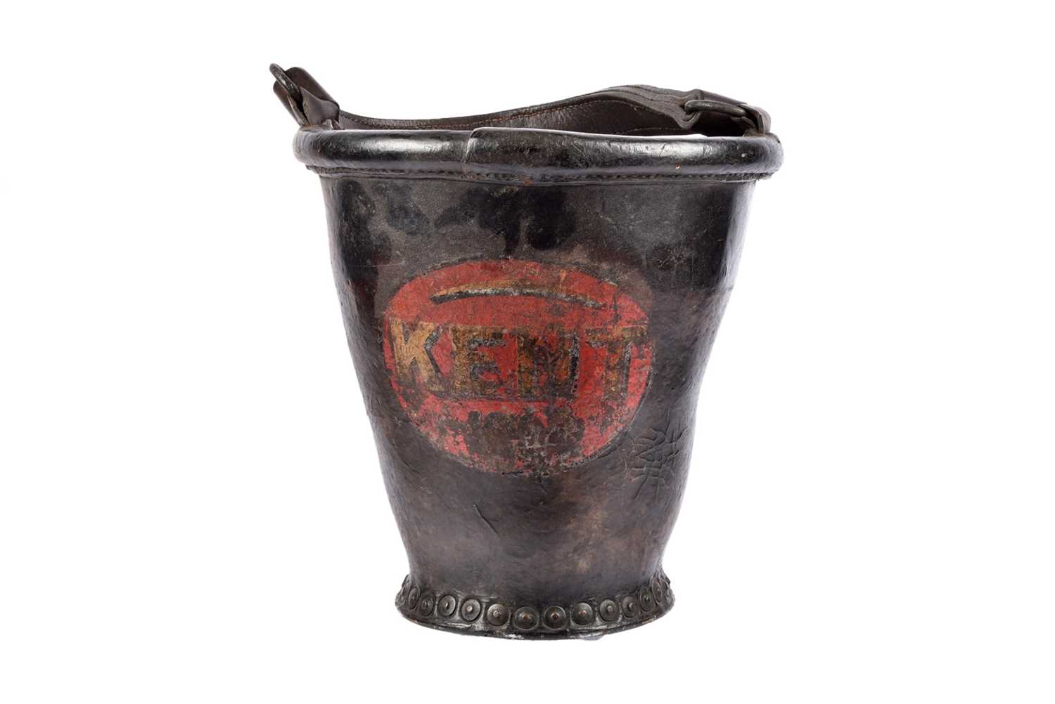 Lot 58 - A 19th Century leather Kent Fire  bucket