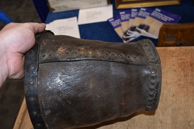 Lot 59 - A 19th Century leather Sun Fire Office fire bucket