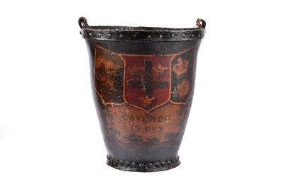 Lot 61 - A 19th Century leather London Assurance fire bucket