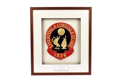 Lot 69 - A framed and mounted Liverpool & London & Globe firemark
