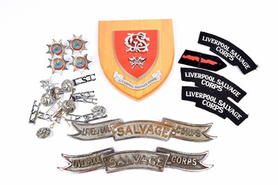 Lot 71 - A collection of Liverpool Salvage Corps ephemera