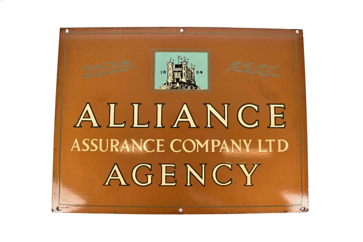 Lot 78 - Three rectangular plastic Alliance Assurance signs