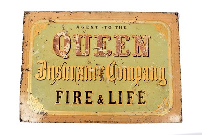 Lot 79 - A rectangular tin enamelled sign