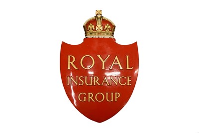 Lot 81 - A cast metal Royal Insurance Group shield