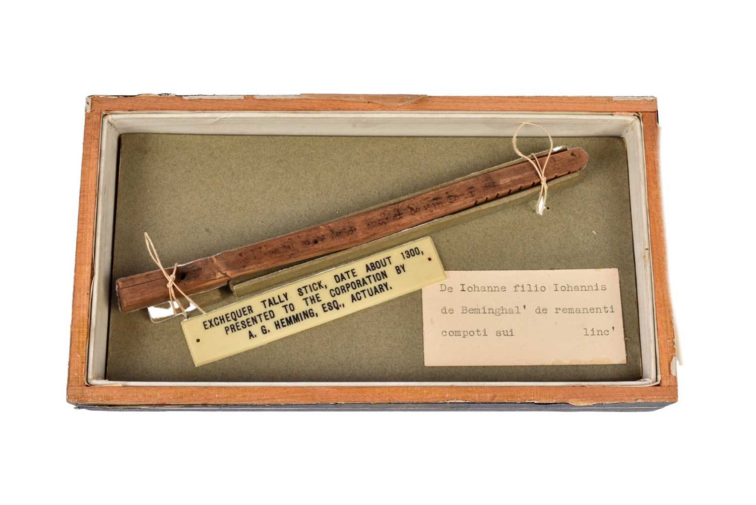 Lot 132 - An Exchequer tally stick