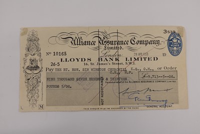 Lot 224 - A collection of paperwork relating to Winston Churchill