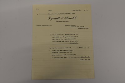 Lot 224 - A collection of paperwork relating to Winston Churchill