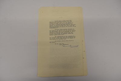 Lot 224 - A collection of paperwork relating to Winston Churchill