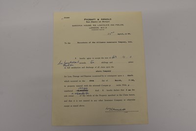 Lot 224 - A collection of paperwork relating to Winston Churchill
