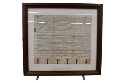 Lot 294 - Framed and glazed double sided Mutual Deed of Co Partnership dated 7th April 1710