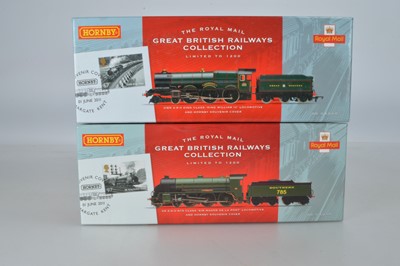 Lot 3 - Hornby (China) boxed 00 Gauge Royal Mail Great British Railways Collection SR and GWR Locomotives and Tenders (2)