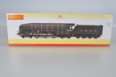 Lot 10 - Hornby (China) boxed 00 Gauge R3840 LNER grey Class W1 'Hush Hush 4-6-4 No 10000 Locomotive and Tender.