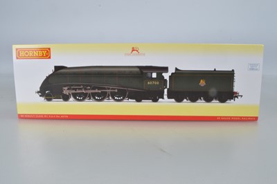 Lot 15 - Hornby (China) boxed 00 Gauge R3844 BR green rebuilt Class W1 'Hush Hush' '4-6-4 60700 Locomotive and Tender