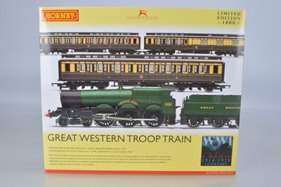 Lot 20 - Hornby (China) boxed 00 Gauge Limited Edition R3219 Great Western Troop Train Pack