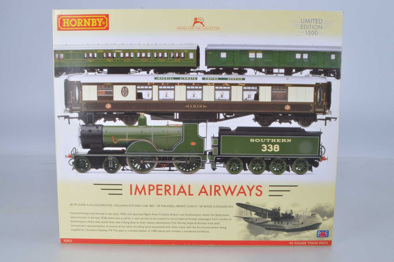 Lot 21 - Hornby (China) boxed 00 Gauge Limited Edition R2952 Imperial Airways Train Pack