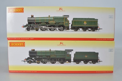 Lot 36 - Hornby (China) boxed 00 Gauge Star and King Class BR green Locomotives and Tenders (2)