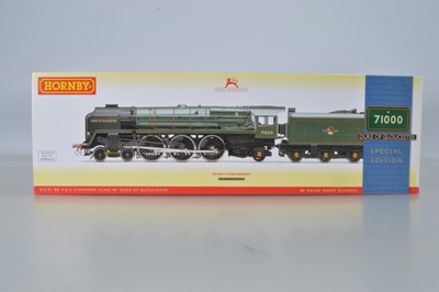 Lot 43 - Hornby (China) boxed 00 Gauge R3191 BR green Standard Class 8P71000 'Duke of Gloucester' Locomotive and Tender