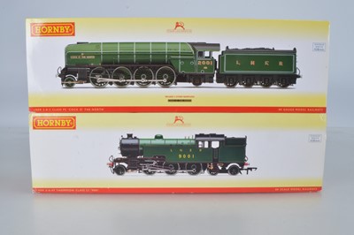Lot 49 - Hornby (China) boxed 00 Gauge LNER green Class P2  Locomotive and Tender and Thompson L1 Tank Locomotive  (2)