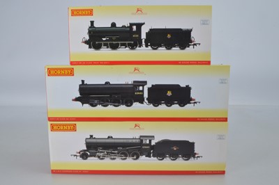 Lot 60 - Hornby (China) boxed 00 Gauge BR black Class Q6 O1 and J36 Locomotives and Tenders (3)