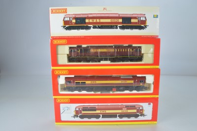Lot 92 - Hornby (China) boxed 00 Gauge EWS Diesel Locomotives (4)