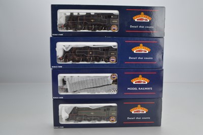 Lot 209 - Bachmann boxed 00 Gauge BR lined green and three lined black Standard Class 4MT 2-6-4 Tank Locomotives (4)