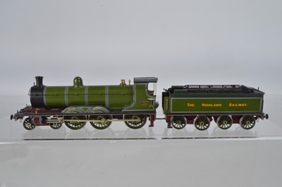 Lot 259 - 00 Gauge Kitbuilt Highland Railway lined green Castle Class 4-6-0 No 144 'Blair Castle' Locomotive and Tender