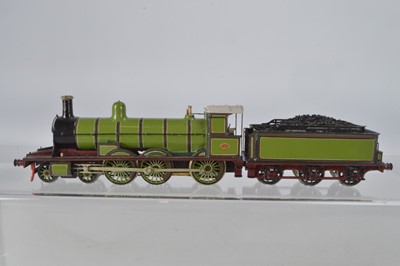 Lot 262 - Gauge Kitbuilt Highland Railway lined green  4-4-0T No 105 Jones 4-6-0  Locomotive and Tender