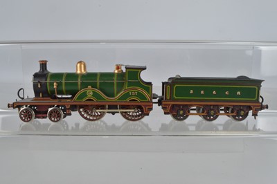 Lot 271 - 00 Gauge Kitbuilt South Eastern and Chatham Railway SECR lined green Class D4 4-4-0 No 737 Locomotive and Tender