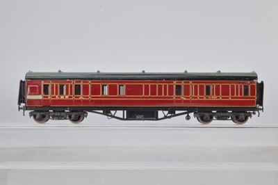 Lot 286 - Lawrence Scale Models and Goddard OO Gauge kitbuilt LMS maroon Full Parcels Coach