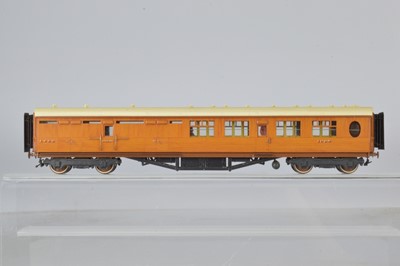 Lot 288 - D Studley painted OO Gauge kitbuilt LNER Teak Third/Guards Corridor Coach