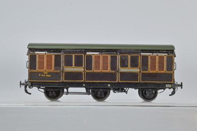 Lot 302 - A Mallard Model Connoisseur Range OO Gauge kitbuilt West Coast Joint Stock Company brown Fish Van