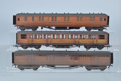Lot 307 - Lawrence and Goddard and Hornby OO Gauge kitbuilt and detailed LNER Coaches (3)